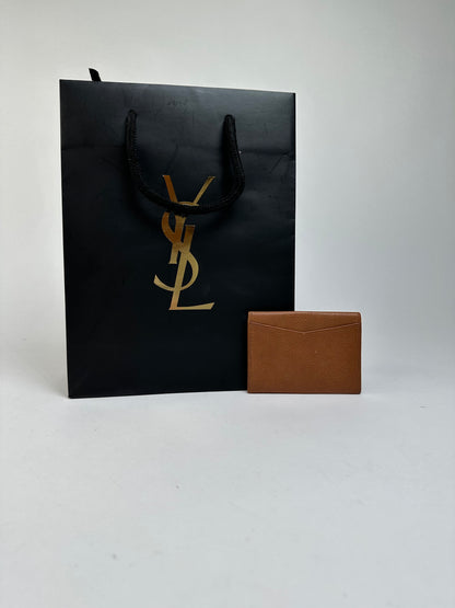 Vintage Yves Saint Laurent Leather Mini Bag Neutral Gold
