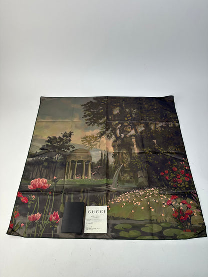 Vintage Gucci Silk Scarf Abstract
