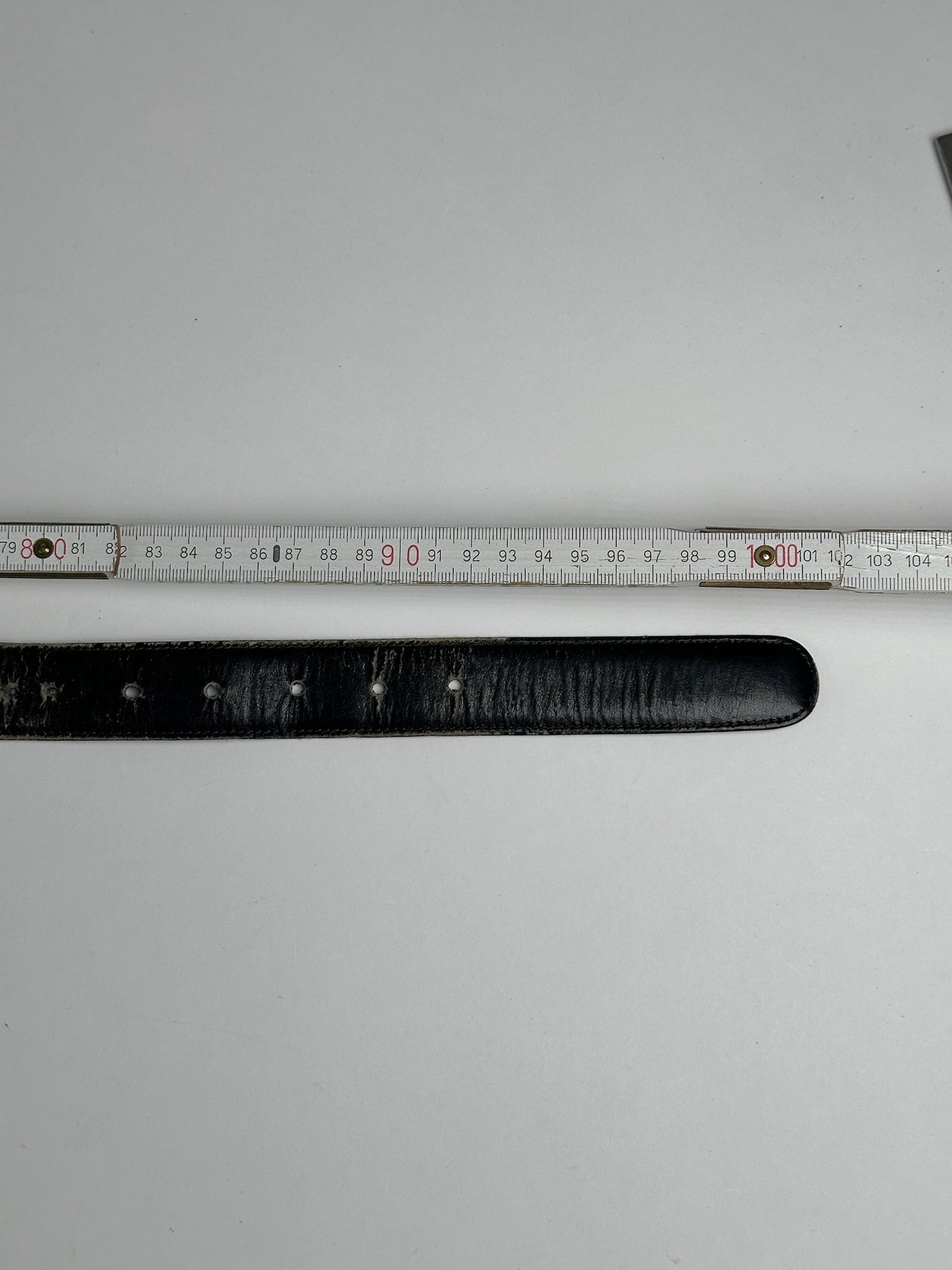 Vintage Celine Paris Leather belt black