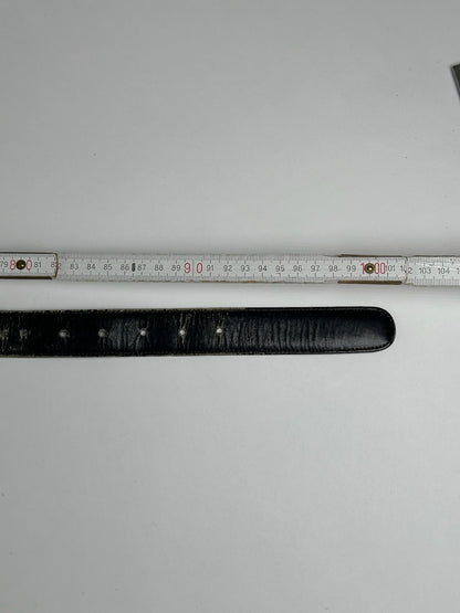 Vintage Celine Paris Leather belt black