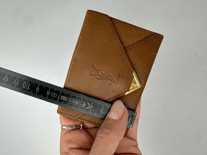 Vintage Yves Saint Laurent Leather Mini Bag Neutral Gold