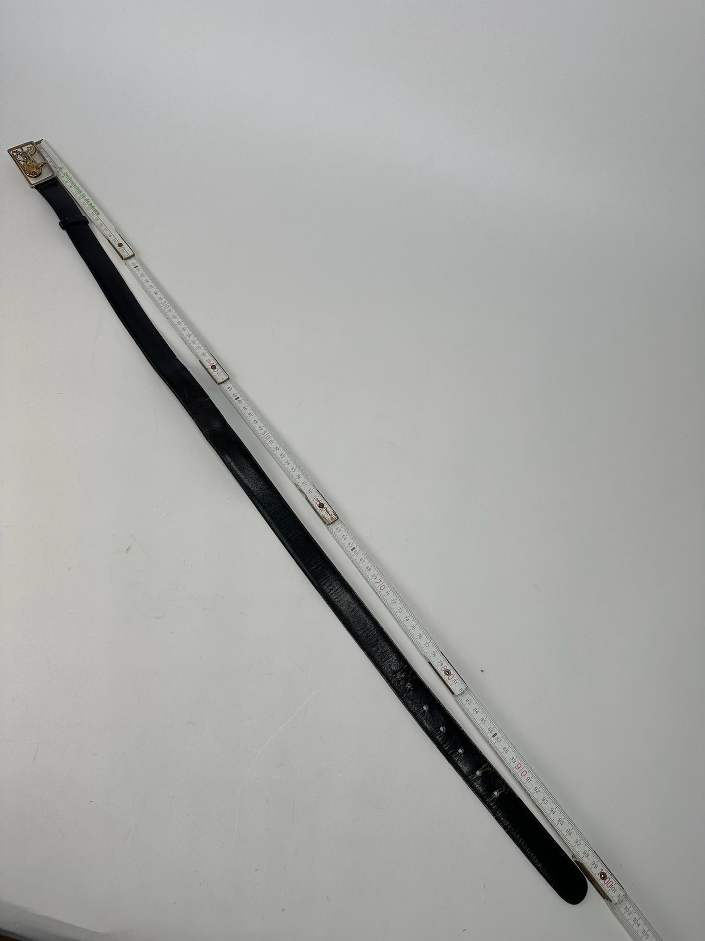 Vintage Celine Paris Leather belt black