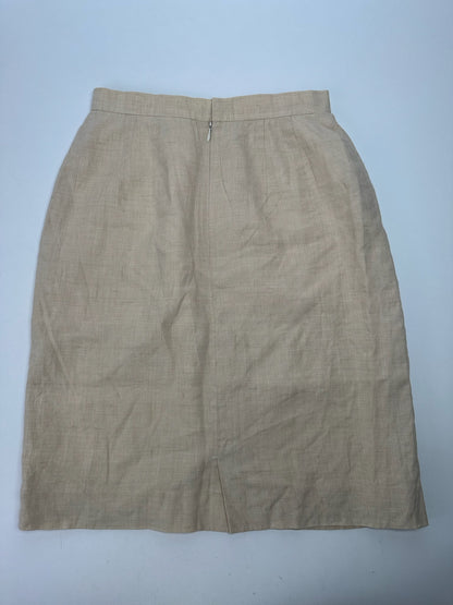 Vintage Courreges linen skirt beige