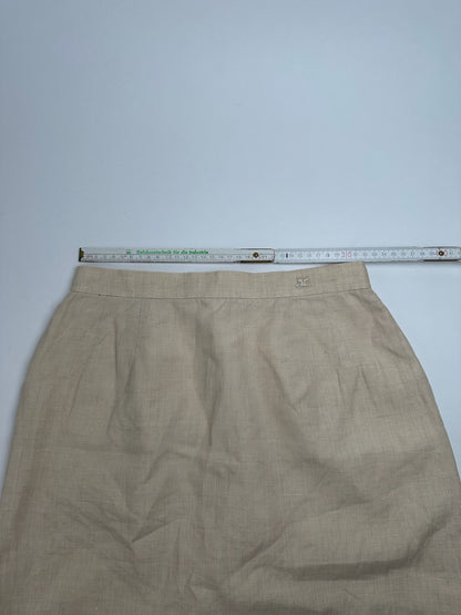 Vintage Courreges linen skirt beige