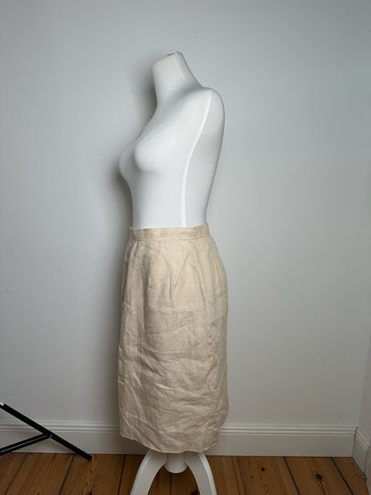 Vintage Courreges linen skirt beige