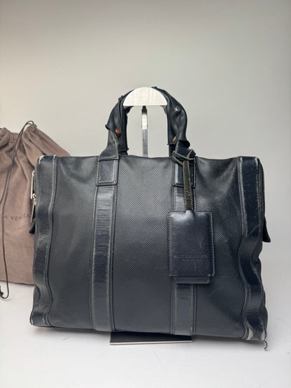 Bottega Veneta Perforated Leather Large Tote Bag Black