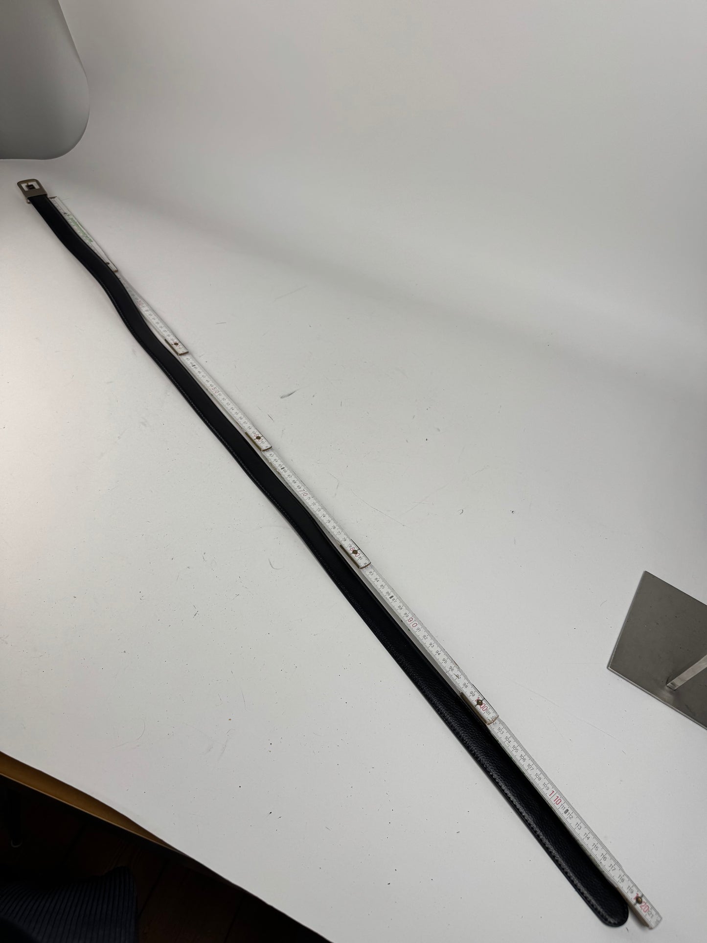 Vintage Yves Saint Laurent Leather Belt Black