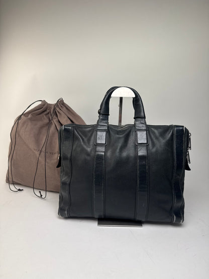 Bottega Veneta Perforated Leather Large Tote Bag Black