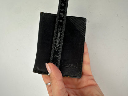 Vintage Yves Saint Laurent Bifold Wallet Late 1990s Black Brown