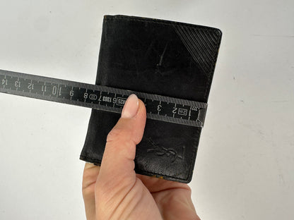 Vintage Yves Saint Laurent Bifold Wallet Late 1990s Black Brown