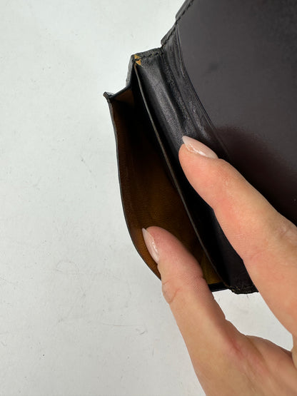 Vintage Yves Saint Laurent Bifold Wallet Late 1990s Black Brown