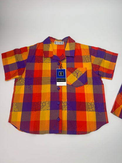 Vintage Yves Saint Laurent Checked Twin Set