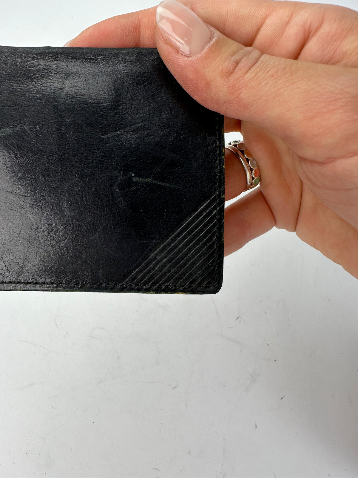 Vintage Yves Saint Laurent Bifold Wallet Late 1990s Black Brown