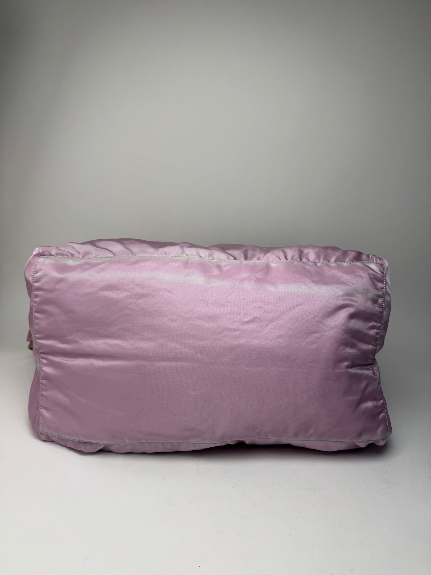 Vintage Prada 2Way Polyester Weekender / Travel Bag Purple beige