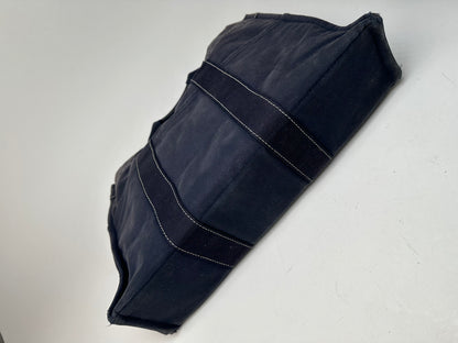 Vintage Hermes Canvas Tote Bag Navy