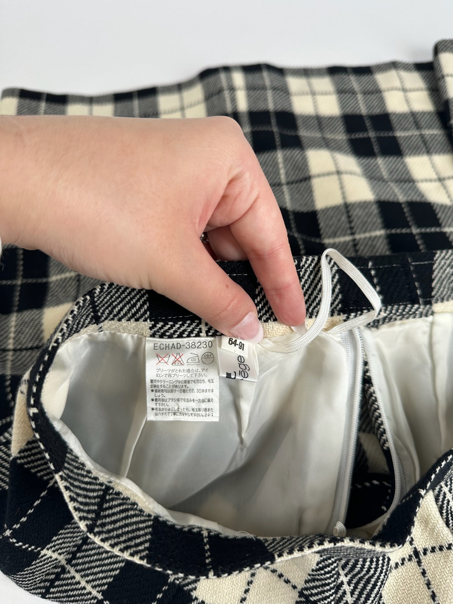 Vintage Courreges Checked skirt