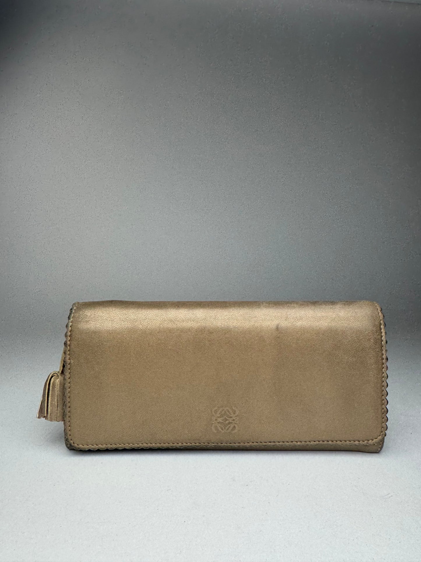 Vintage Loewe Madrid Leather wallet golden