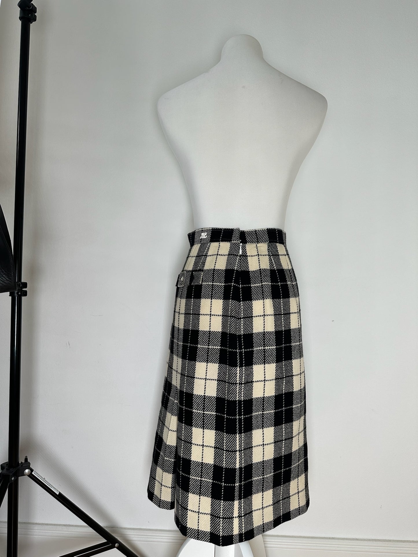 Vintage Courreges Checked skirt