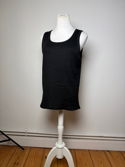 Vintage Issey Miyake Ribbed Tank Top Black M