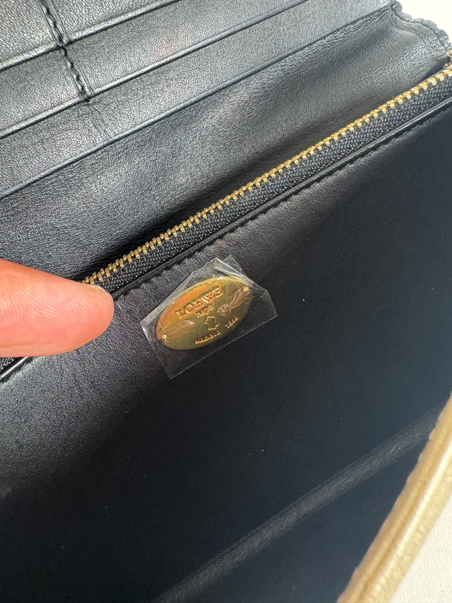 Vintage Loewe Madrid Leather wallet golden