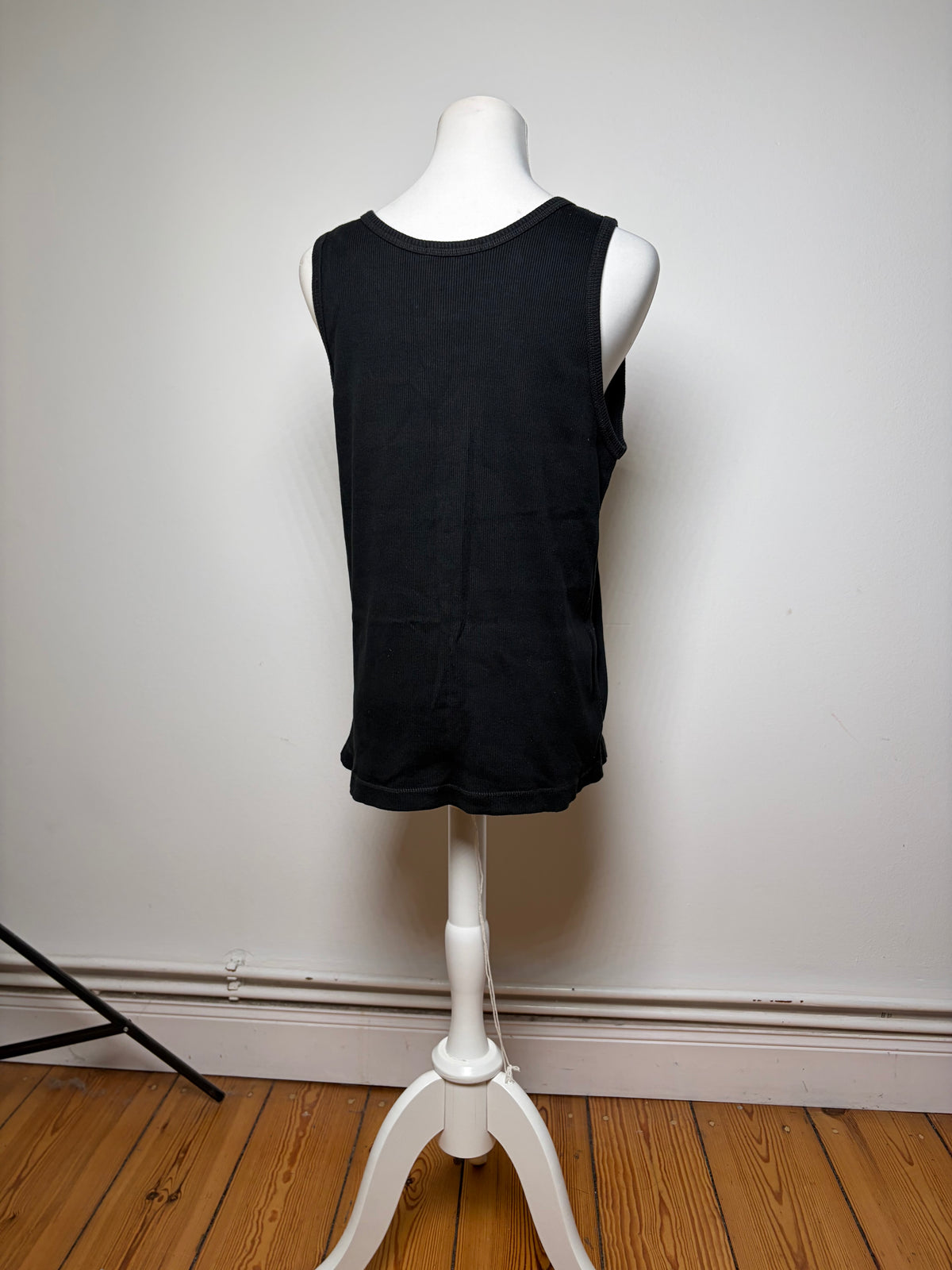 Vintage Issey Miyake Ribbed Tank Top Black M