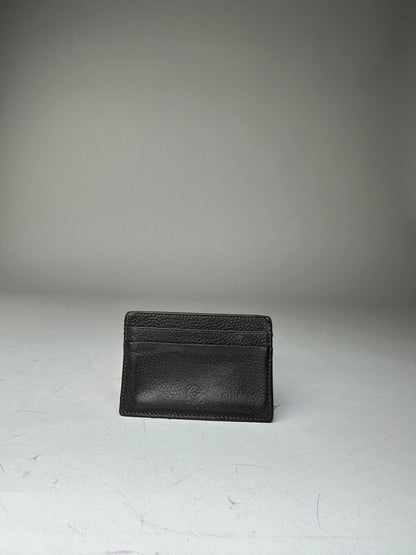 Vintage Loewe Madrid Leather Card Holder Dark Brown