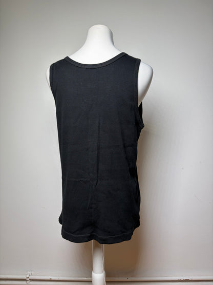 Vintage Issey Miyake Ribbed Tank Top Black M