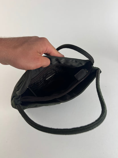 Sac Prada vintage en polyester vert