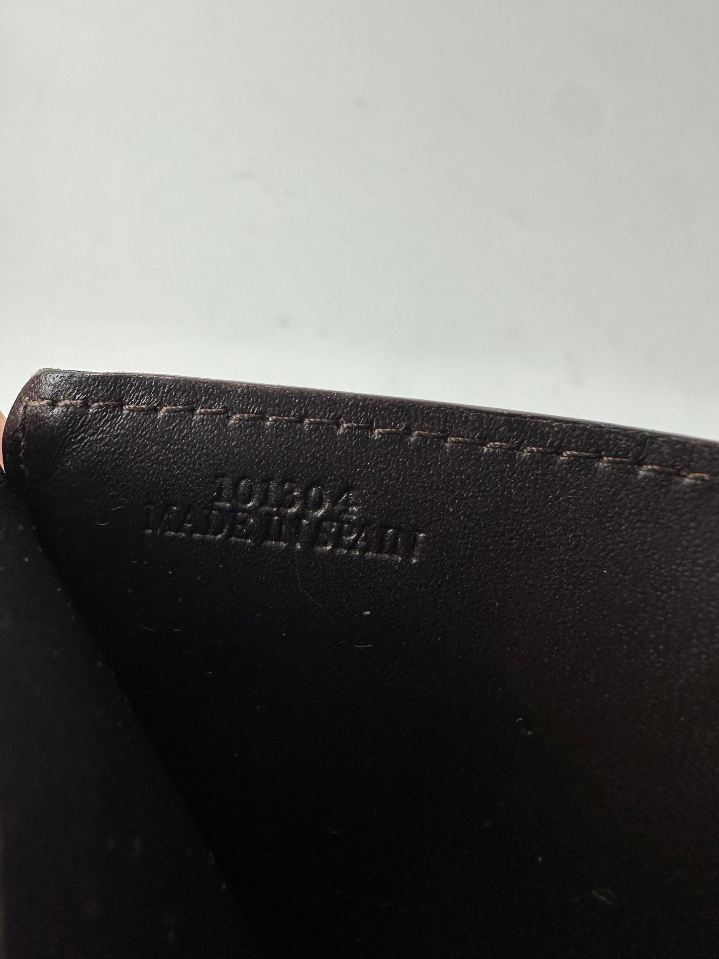 Vintage Loewe Madrid Leather Card Holder Dark Brown