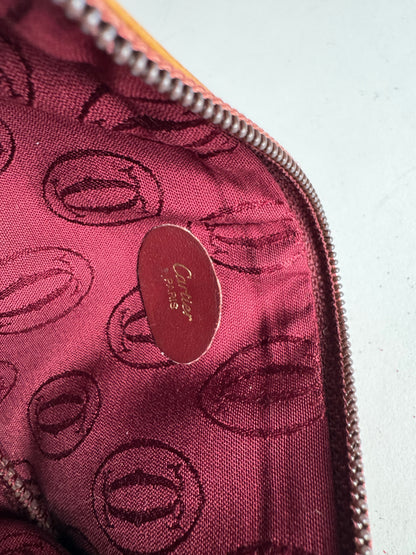 Vintage Cartier Leather Card Holder Yellow