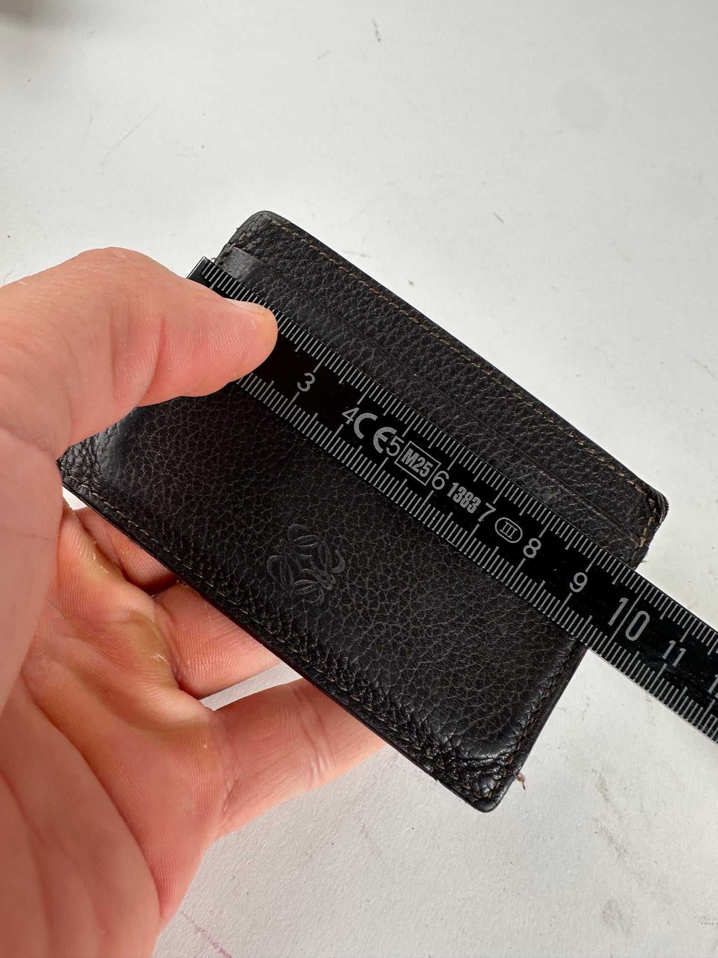 Vintage Loewe Madrid Leather Card Holder Dark Brown