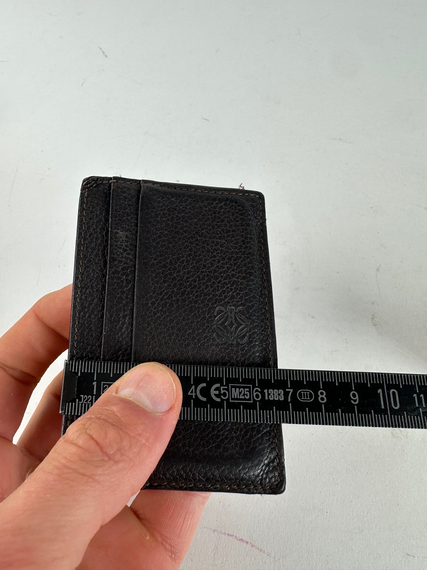 Vintage Loewe Madrid Leather Card Holder Dark Brown