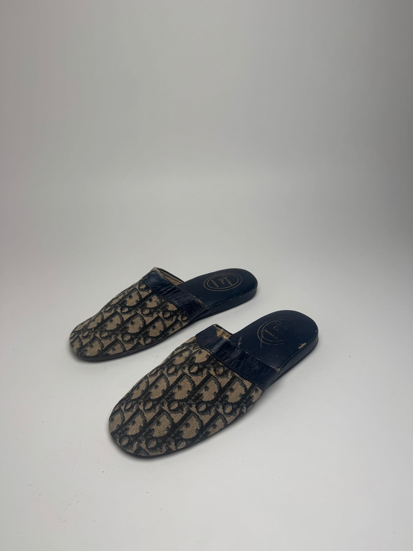 Vintage Dior Monogram Slides