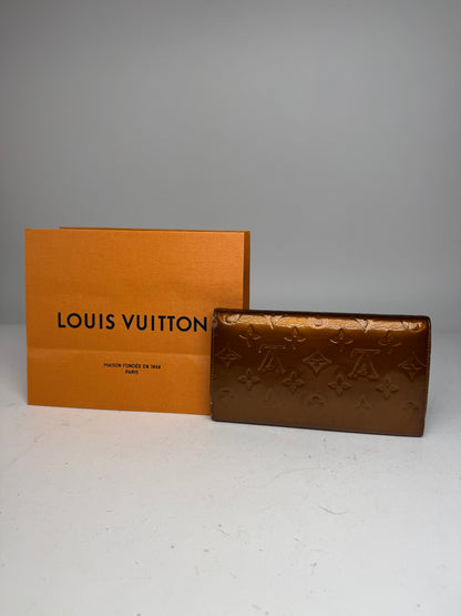 Vintage Louis Vuitton Vernis Leather Wallet Brown