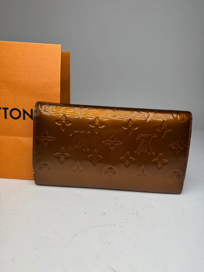 Vintage Louis Vuitton Vernis Leather Wallet Brown