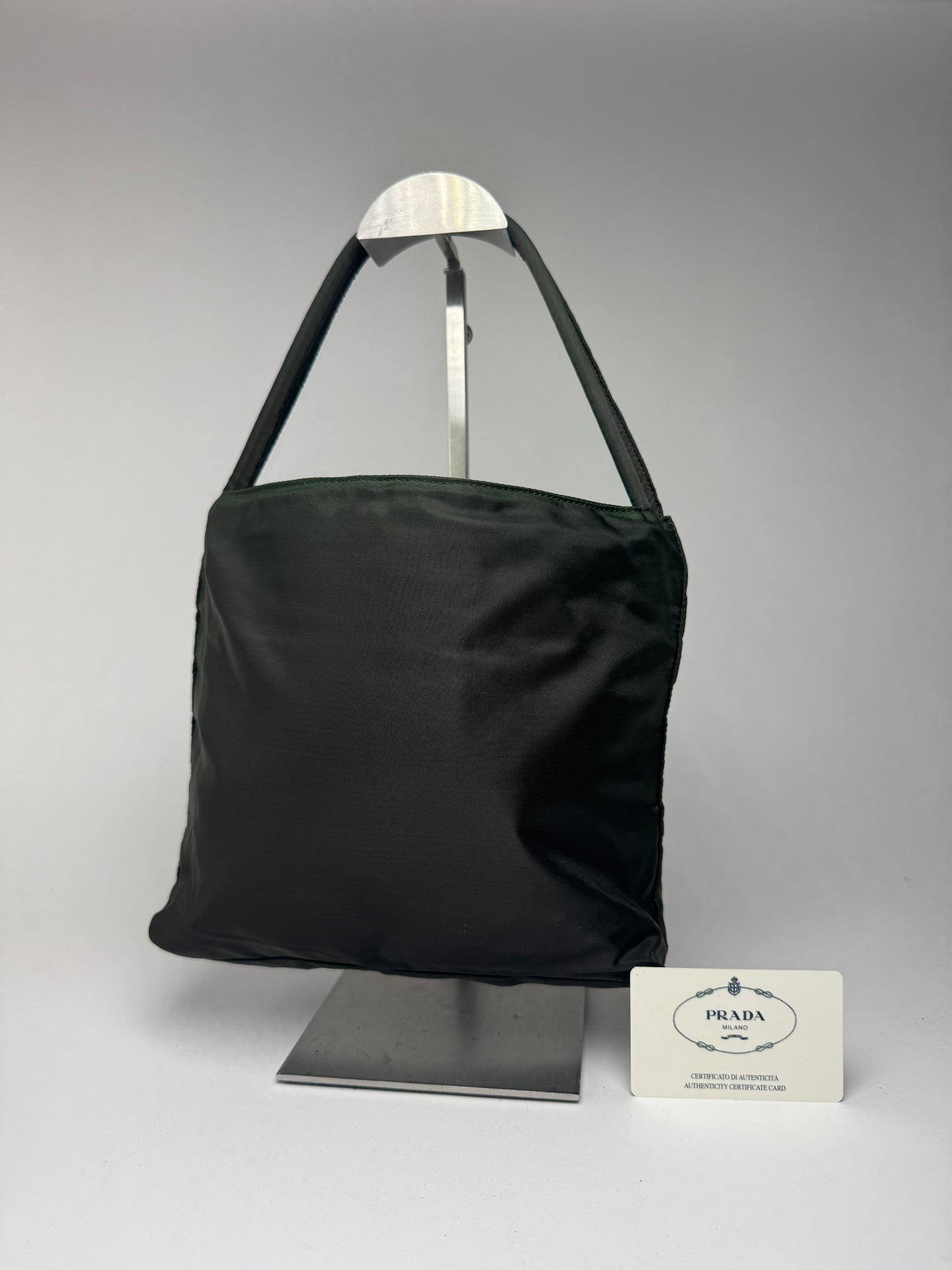 Sac Prada vintage en polyester vert