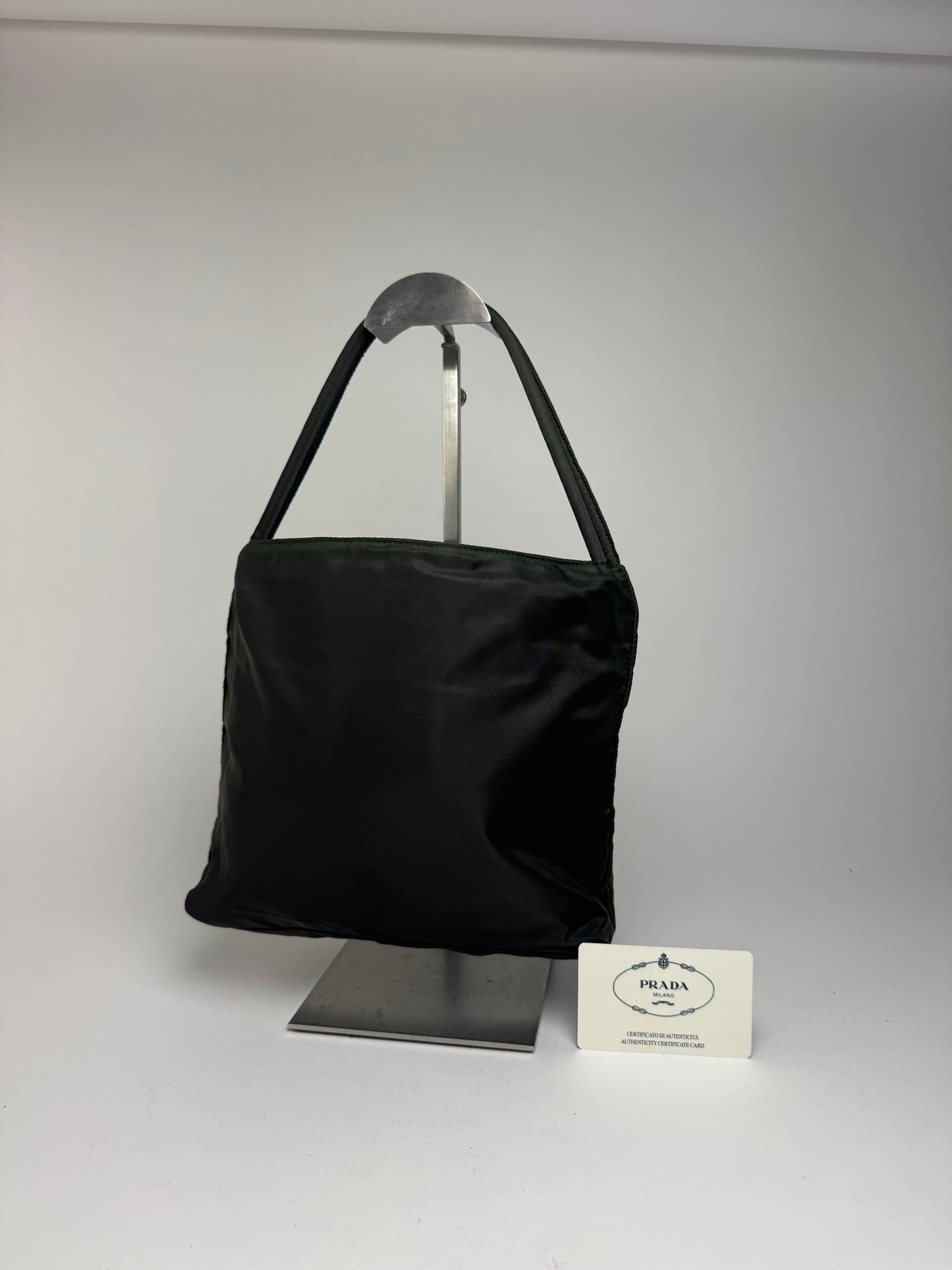 Sac Prada vintage en polyester vert