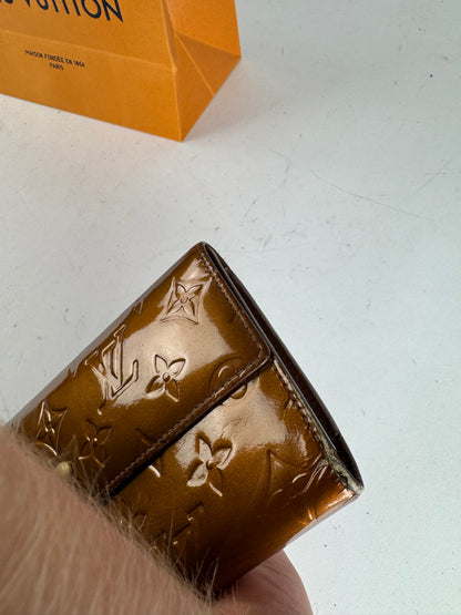 Vintage Louis Vuitton Vernis Leather Wallet Brown