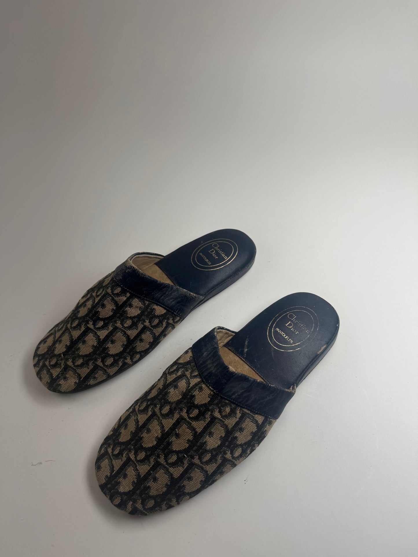 Vintage Dior Monogram Slides