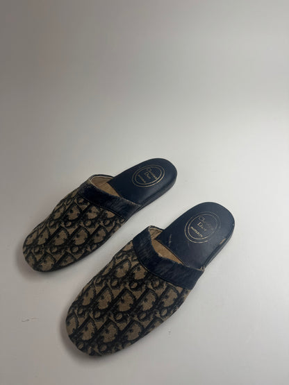 Vintage Dior Monogram Slides