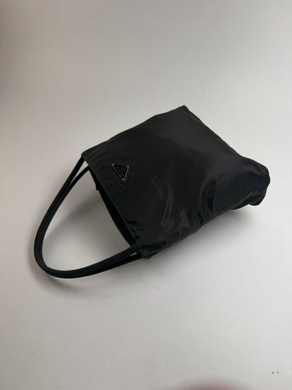 Sac Prada vintage en polyester vert