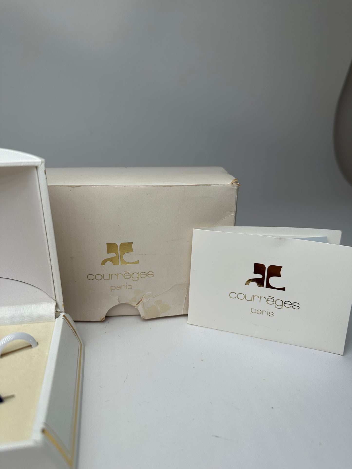 Vintage Courreges Golden Watch Set