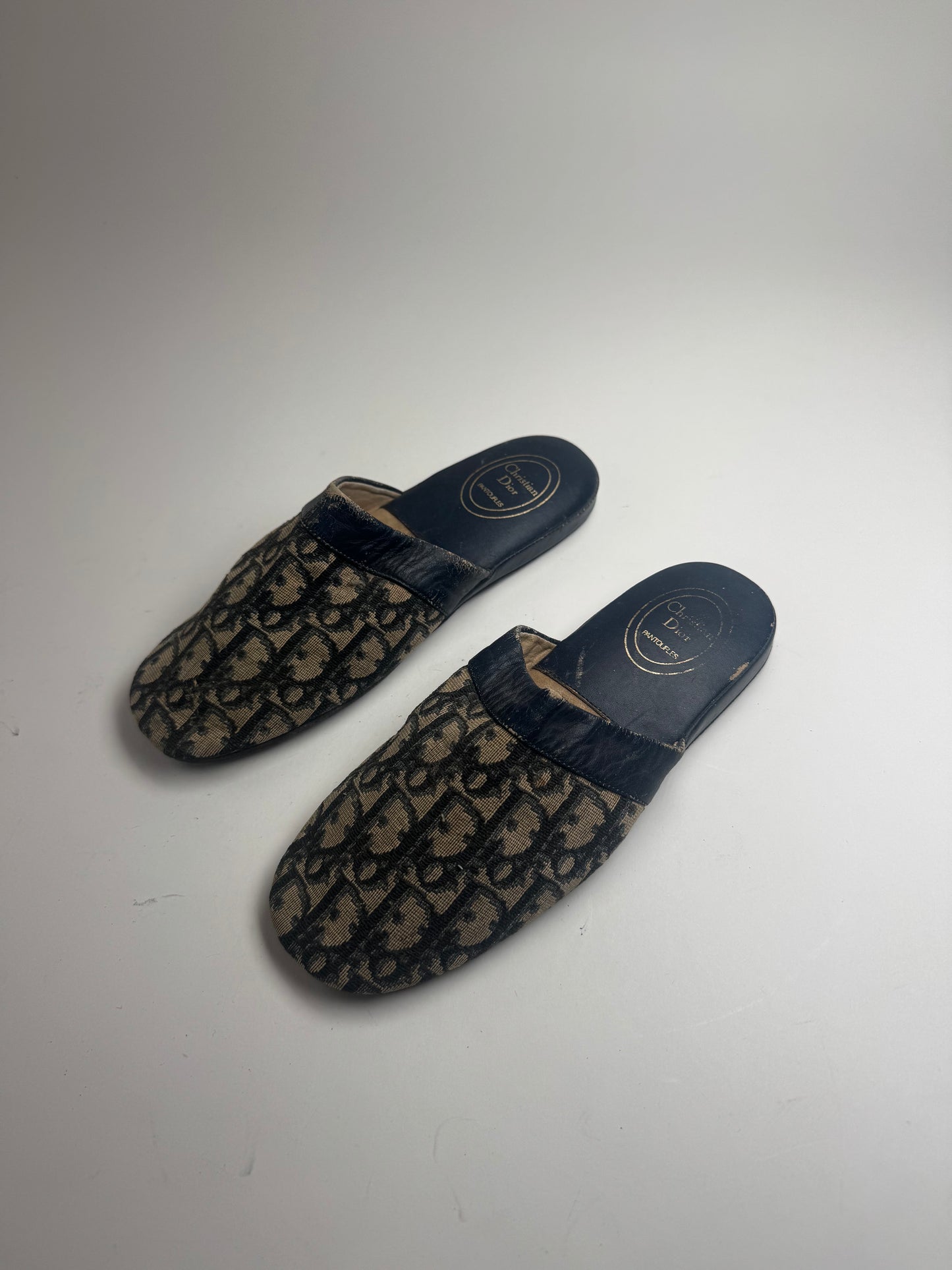 Vintage Dior Monogram Slides