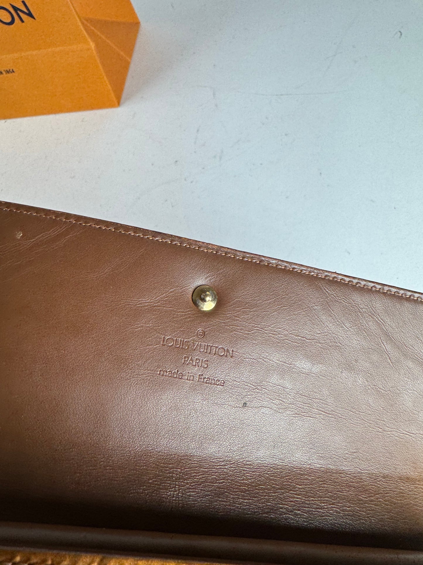 Vintage Louis Vuitton Vernis Leather Wallet Brown