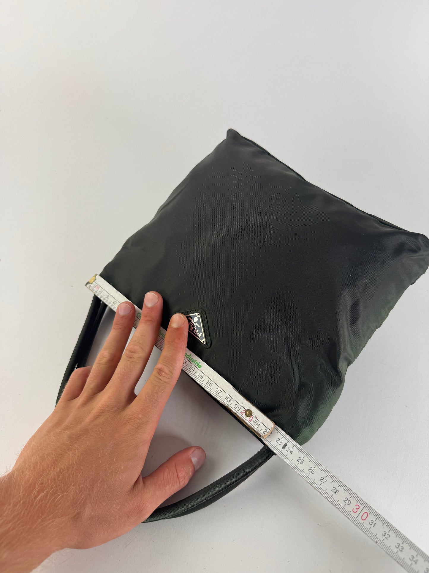 Sac Prada vintage en polyester vert