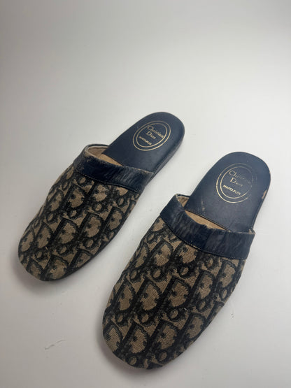 Vintage Dior Monogram Slides