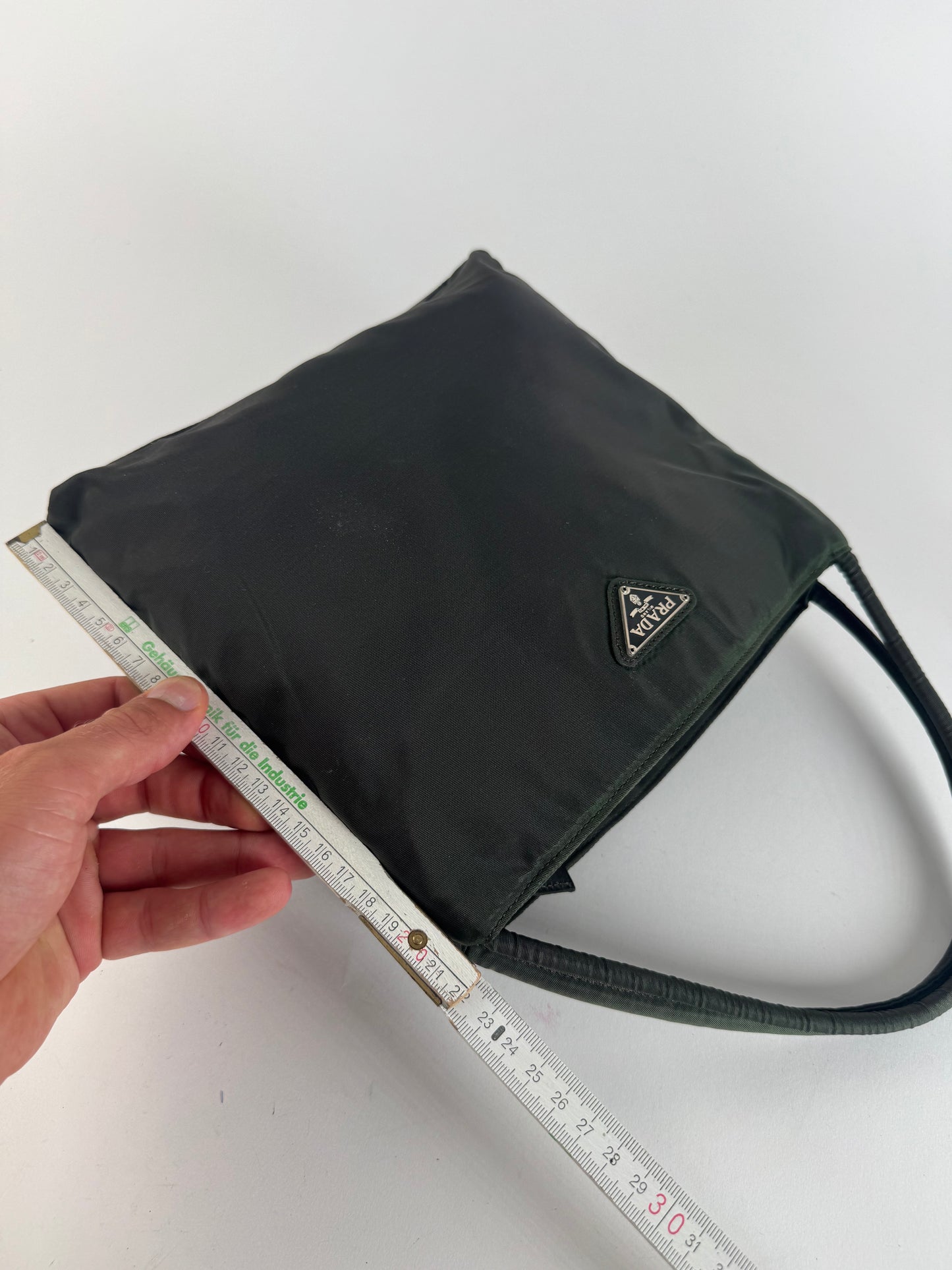 Sac Prada vintage en polyester vert