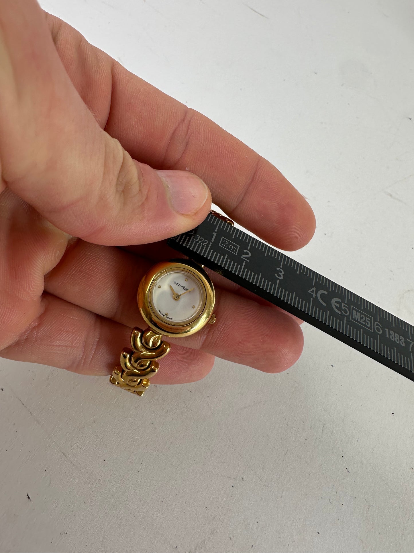 Vintage Courreges Golden Watch Set