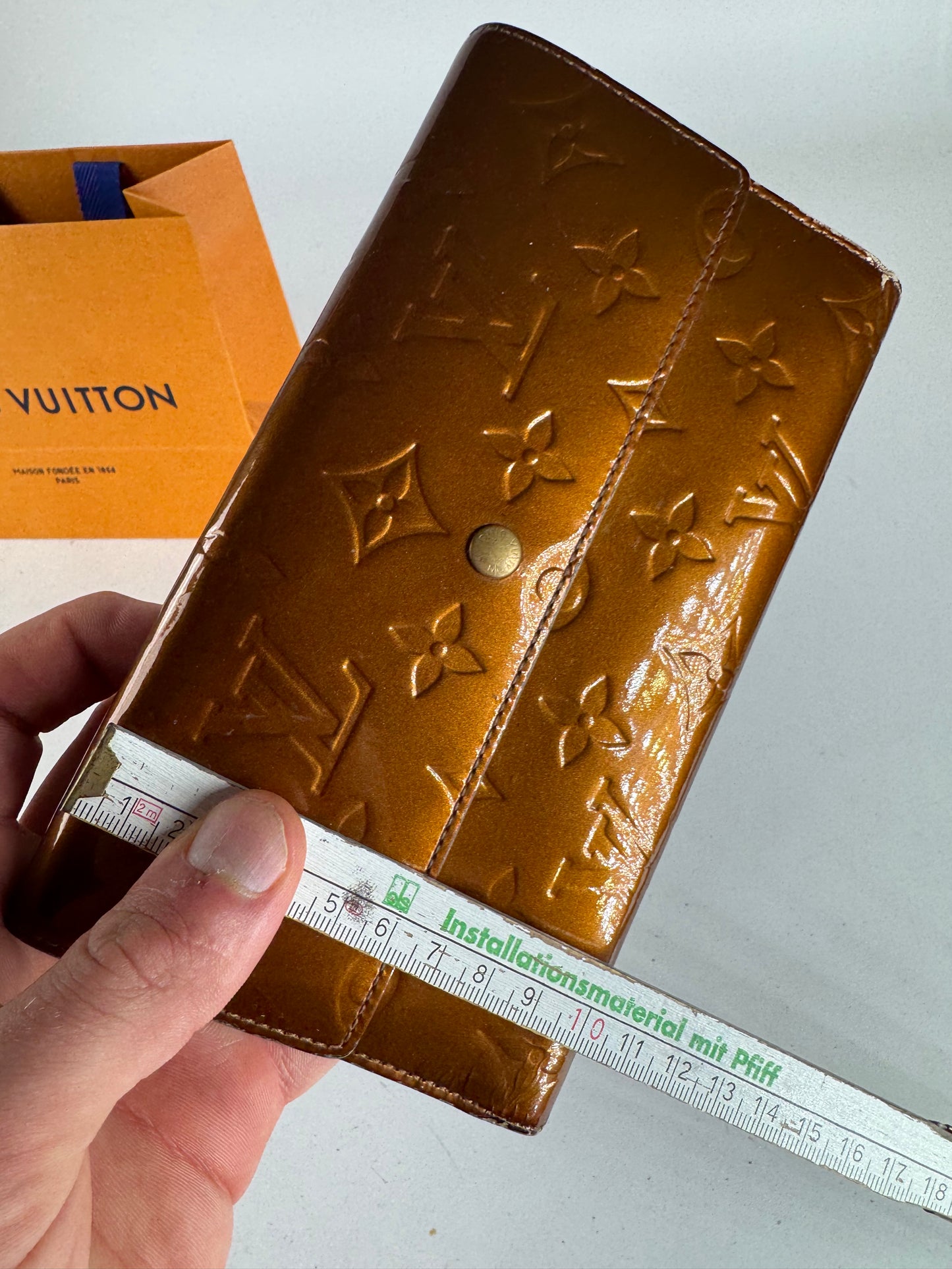 Vintage Louis Vuitton Vernis Leather Wallet Brown