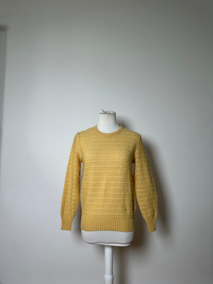 Vintage Dior Knit Sweater Light Yellow M